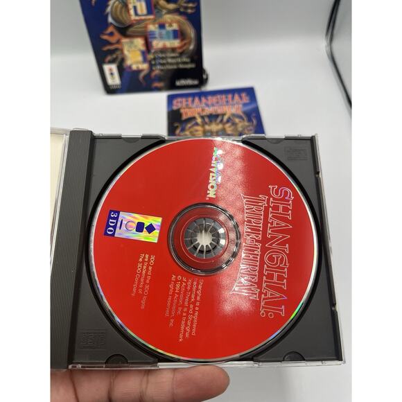 Shanghai Triple Threat 3DO Video Game Long Box Complete CIB - Picture 10 of 16